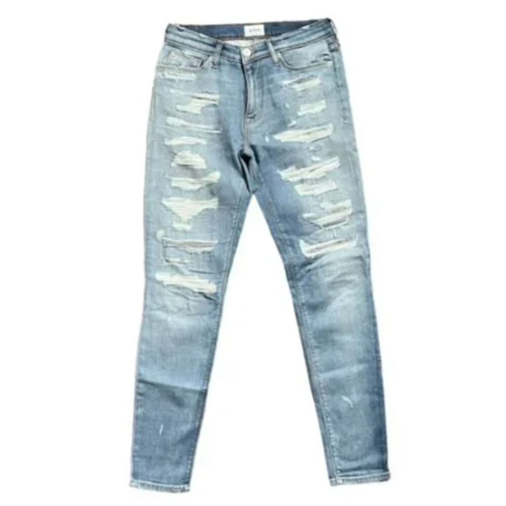 Hudson Nico Mid-Rise Southpaw Distressed Jeans - Picture 4 of 12